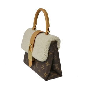 Louis Vuitton BB Shearling Handbag Canvas Locky Brown Monogram